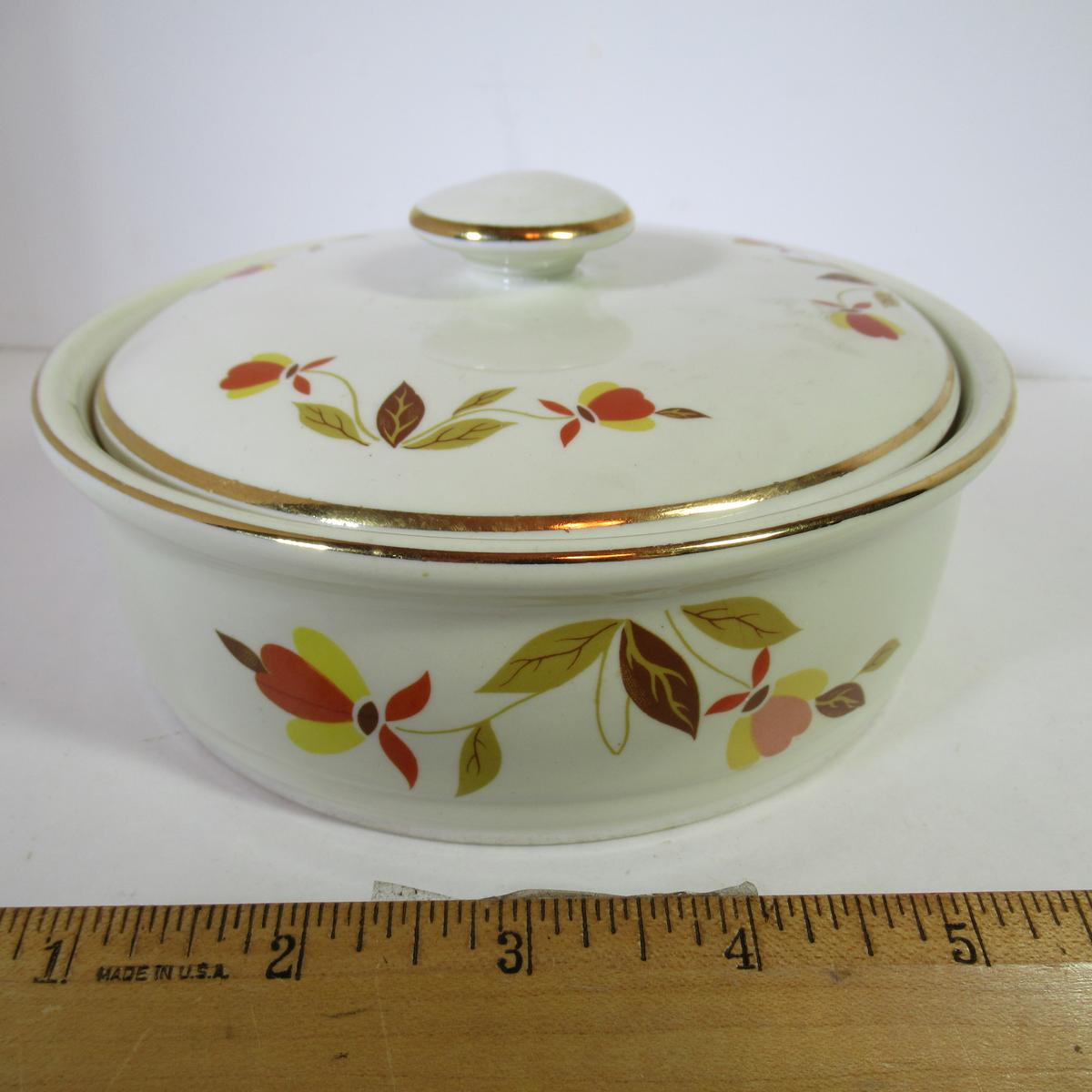 Hall Jewel Tea "Autumn Leaf" Single Stack Piece with 1 Lid