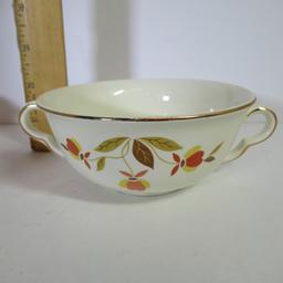 Hall Jewel Tea "Autumn Leaf" Cream Soup Set of 4