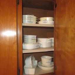 Corning Ware Blue Cornflower Cabinet Lot, 23 pieces, Nice Collection