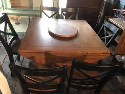 Great Bar Height 7 pc Table & Chair Set with Drop Leafs Makes it Go from Square to Round