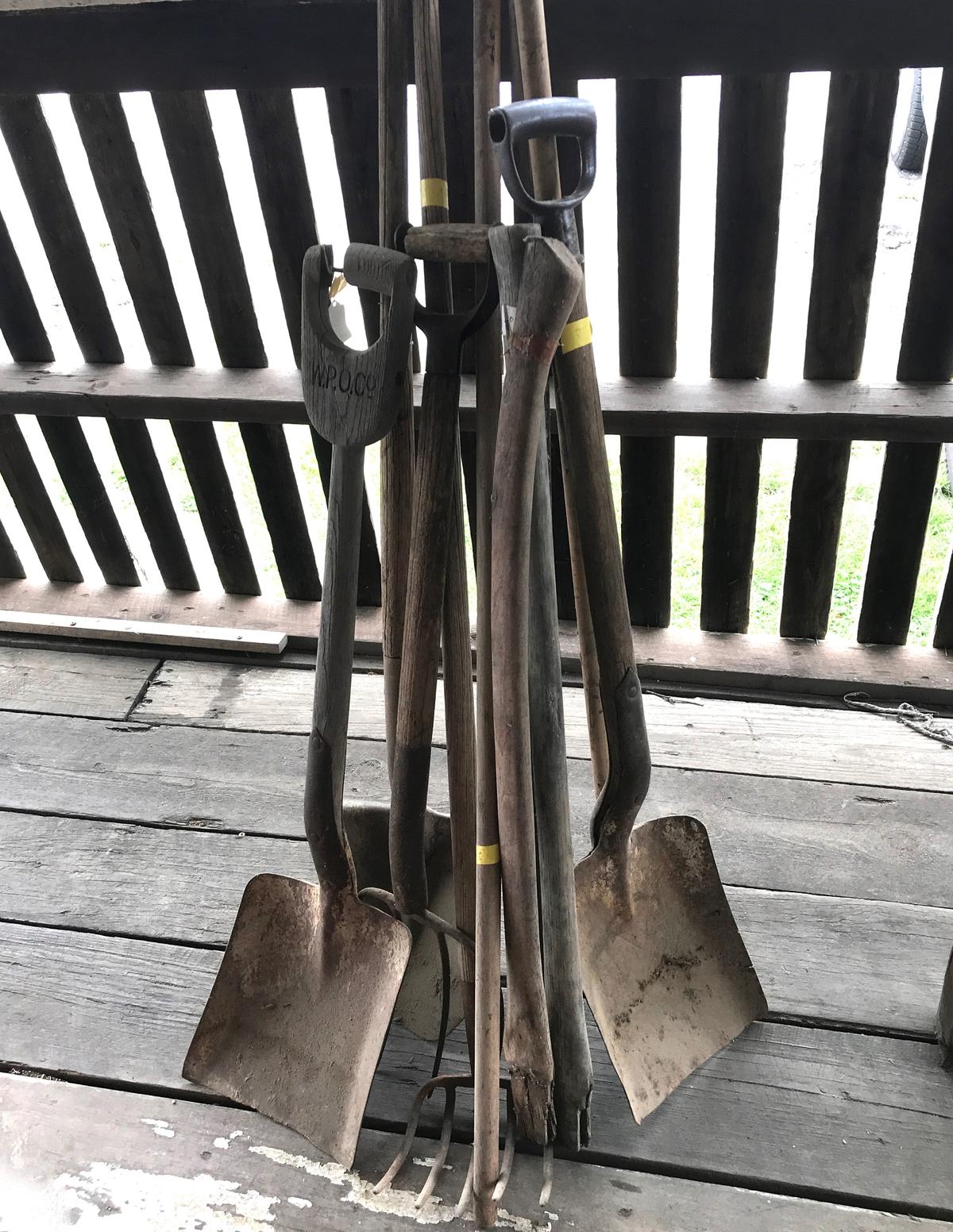 Lot of Vintage Yard Tools