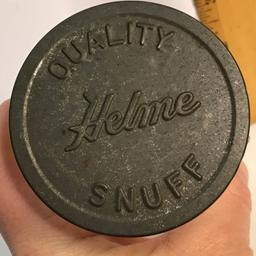 Vintage Quality Helme Snuff Jar with Lid