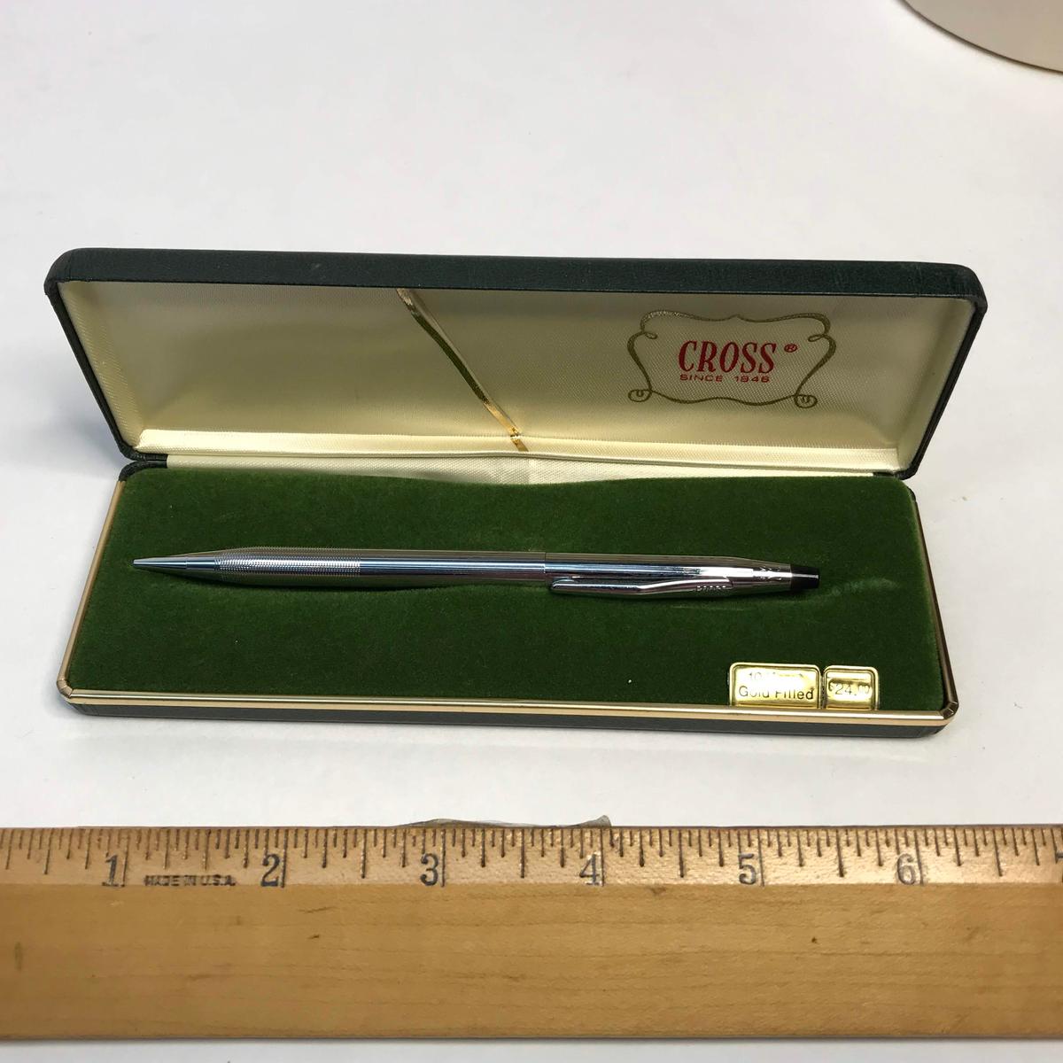 Vintage Cross Mechanical 10 Karat Gold Filled Pen in Case