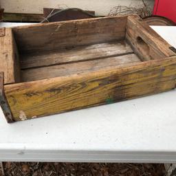 Vintage Wooden Coca-Cola Advertisement Crate