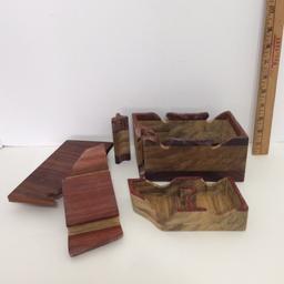 Puzzle Box - African Padauk & Black Limba