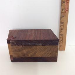 Puzzle Box - African Padauk & Black Limba