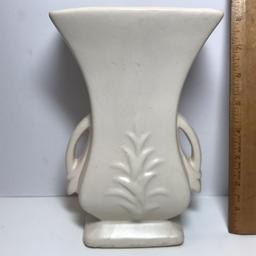 Signed McCoy Pottery Double Handled Vase