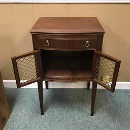 Vintage Single Drawer Side Table with Lower Cabinet by Wabash