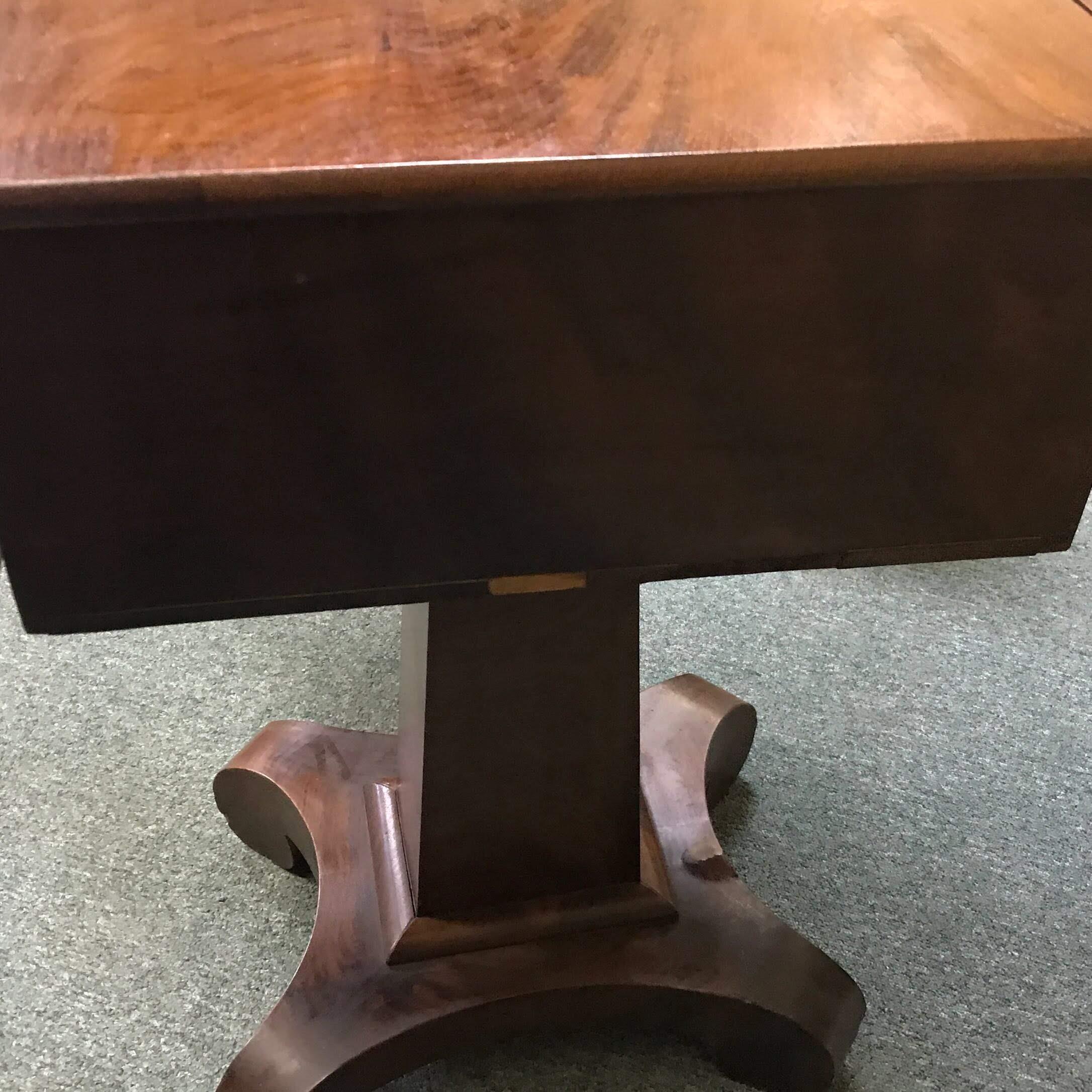 Beautiful Antique Drop Leaf 2 Drawer Table with Hand Dove Tailed Drawers