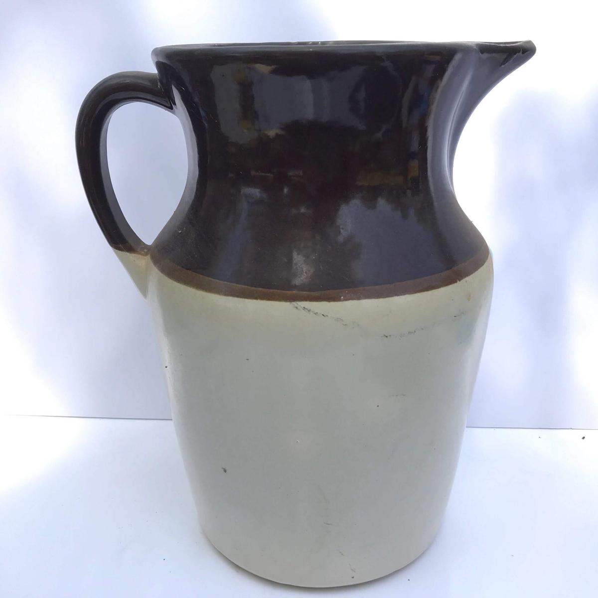 Vintage Large Roseville 3 Tone Pitcher 11-1/2” Tall