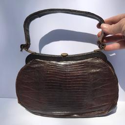 Early Alligator Purse with Original Coin Purse