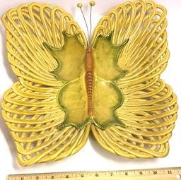 Ceramic Vietri Butterfly Serving Dish