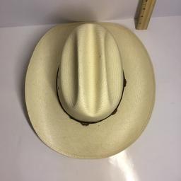 Stetson Straw Hat Size 6-7/8