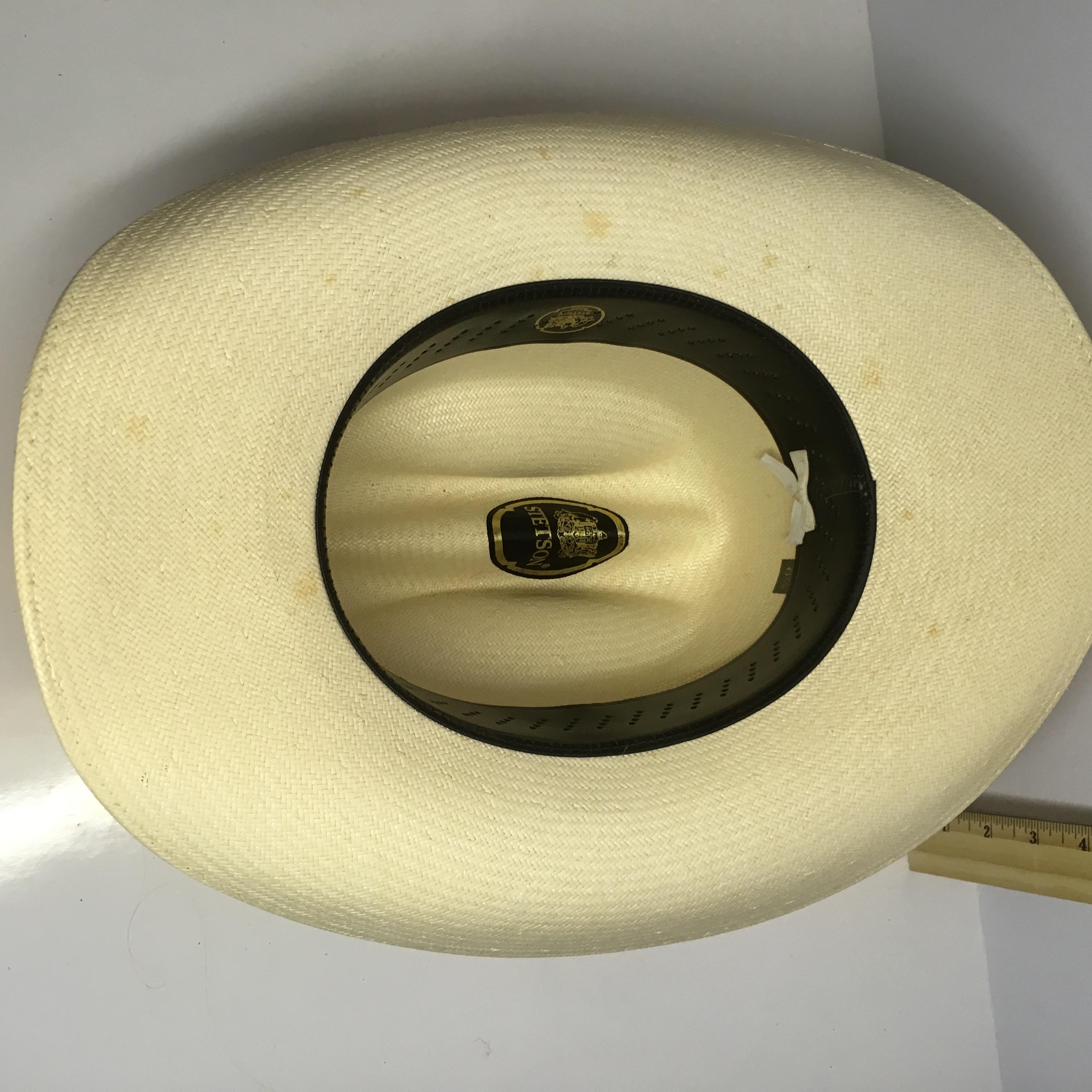 Stetson Straw Hat Size 6-7/8