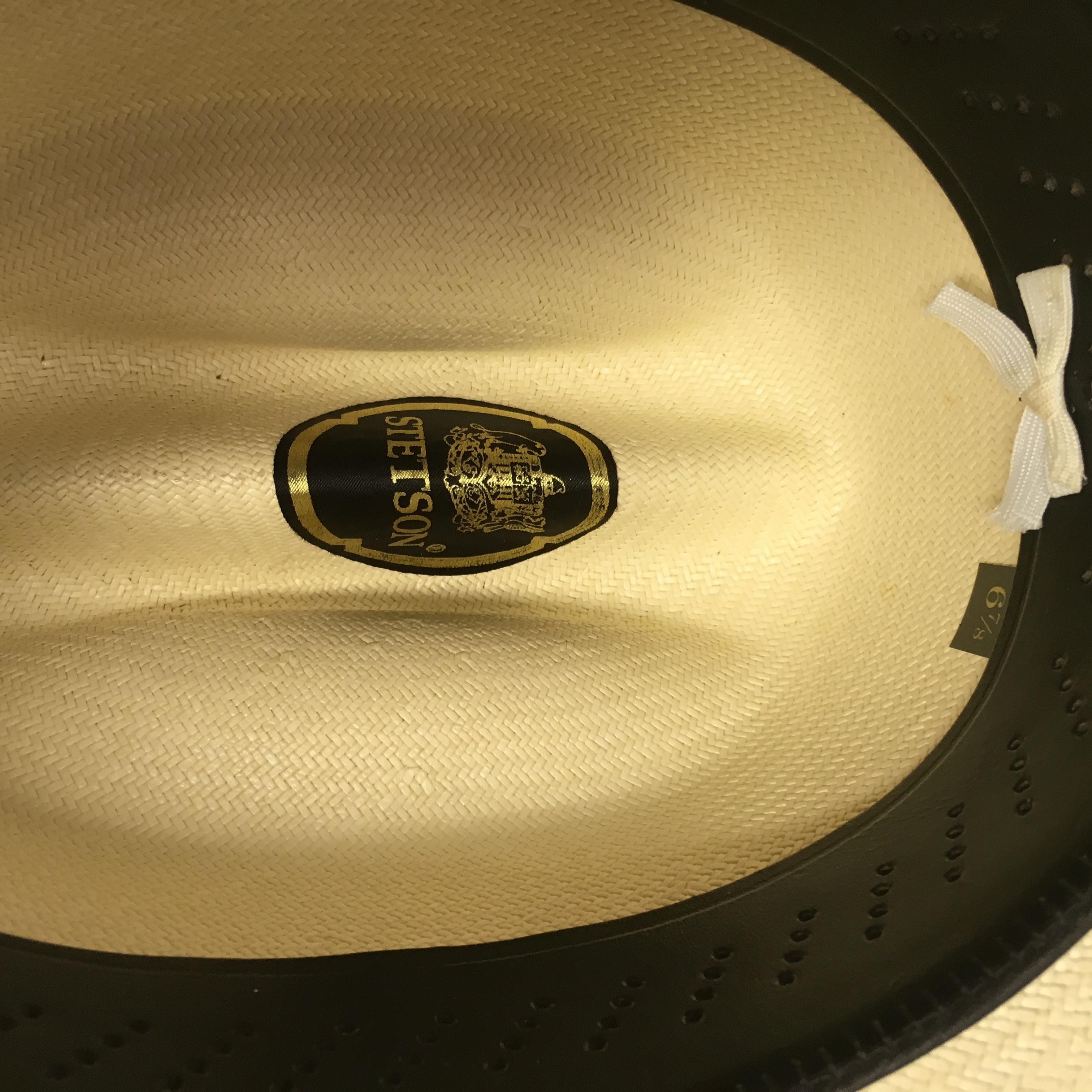 Stetson Straw Hat Size 6-7/8