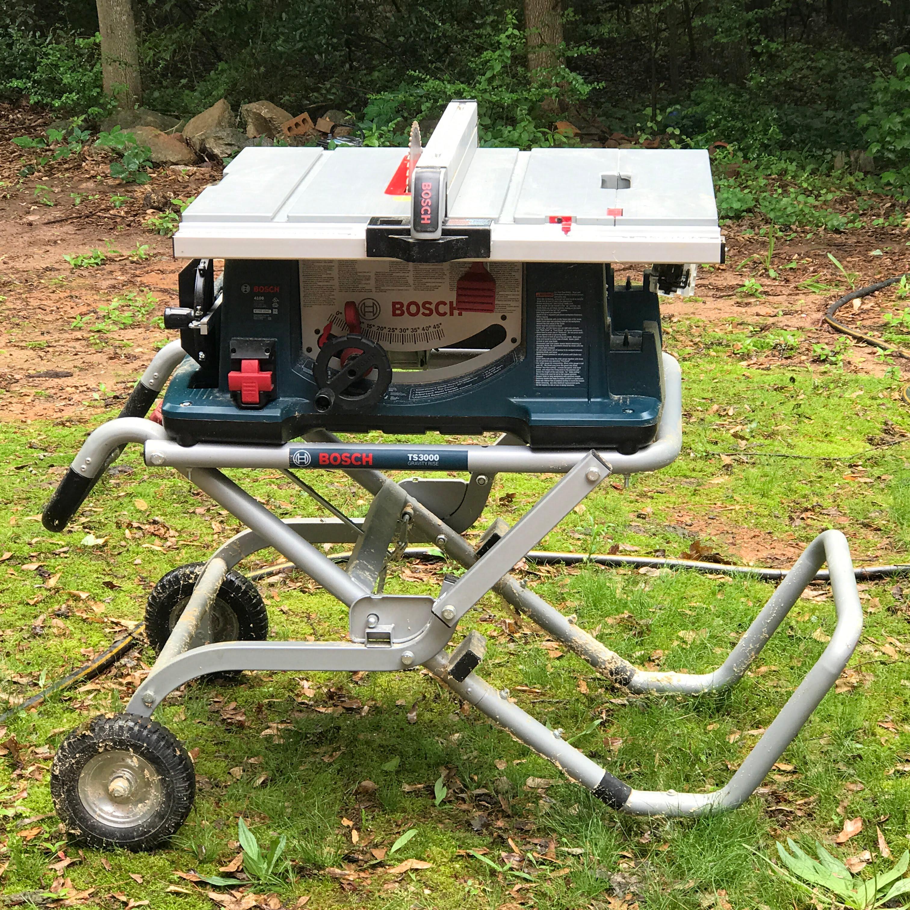 Bosch 4100 Table Saw on Rolling Stand TS3000 - Works! Hardly Used!