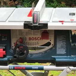 Bosch 4100 Table Saw on Rolling Stand TS3000 - Works! Hardly Used!