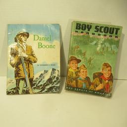 Boy Scout Handbook Sept. 1965 & Daniel Boone Book