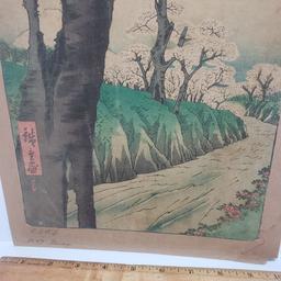 Vintage Hiroshige Artwork Signed and Numbered