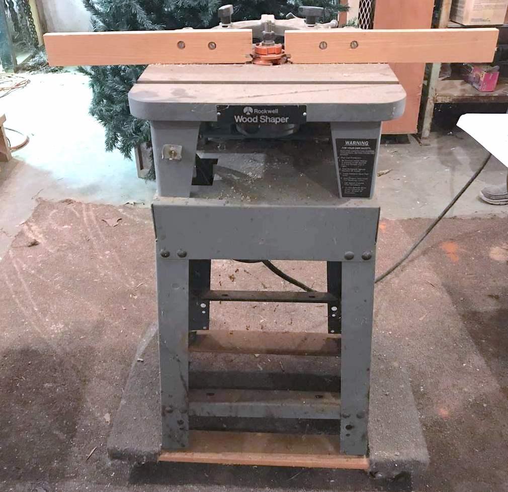 Rockwell Wood Shaper on Stand and Rolling Dolly - Works