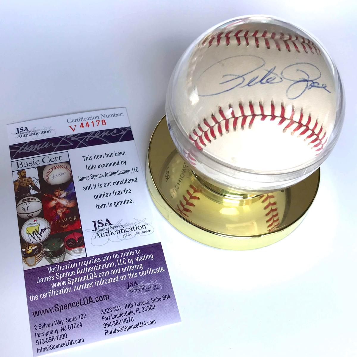 Pete Rose Signed Rawlings Official MLB Baseball Authenticated by JSA