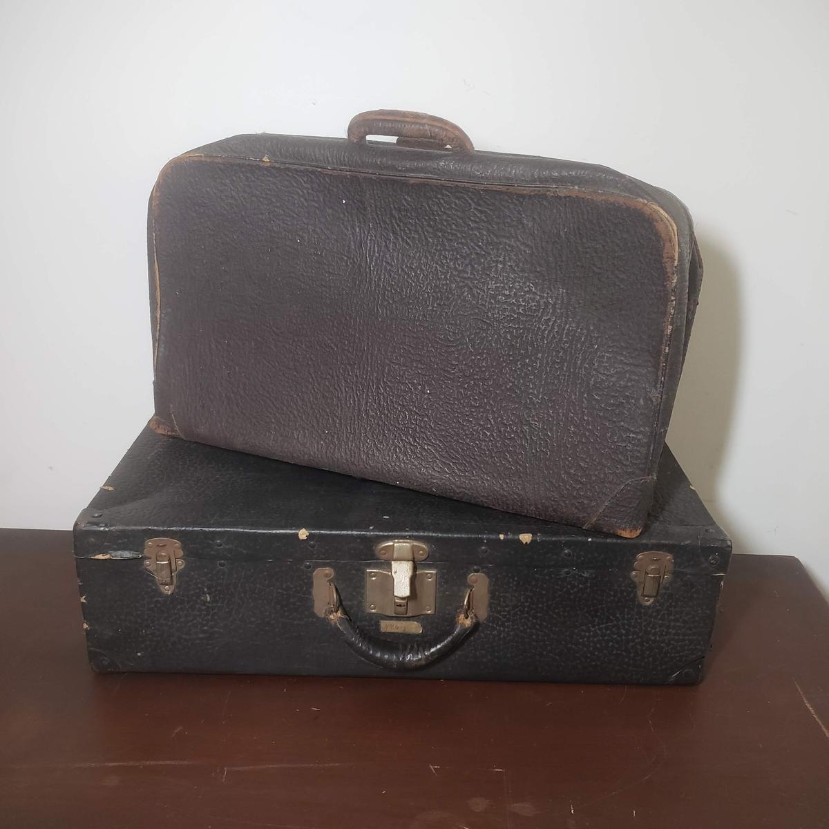 Vintage Trunk and Suitcase Lot