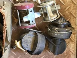 Lot of Old Fishing Reels