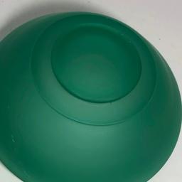 Round Green Glass Planter Bowl