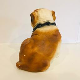 Large Bull-Dog Ceramic Statue