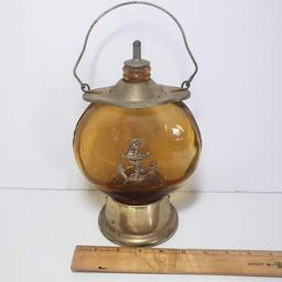 Vintage Brass Anchor Music Box Lantern