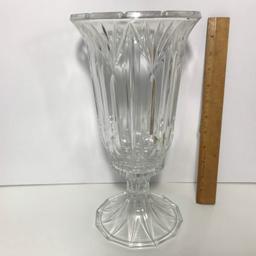 Pretty 2 Pc Crystal Candlestick Holder