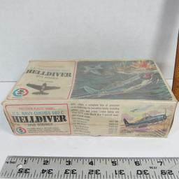 U.S. Navy Curtiss SB2C Helldiver 1/72 Scale Model Airplane by MRC - Made in Japan