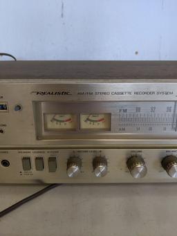 Realistic AM/FM Stereo Cassette Recorder System