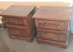 Pair of 2 Drawer Night Stands