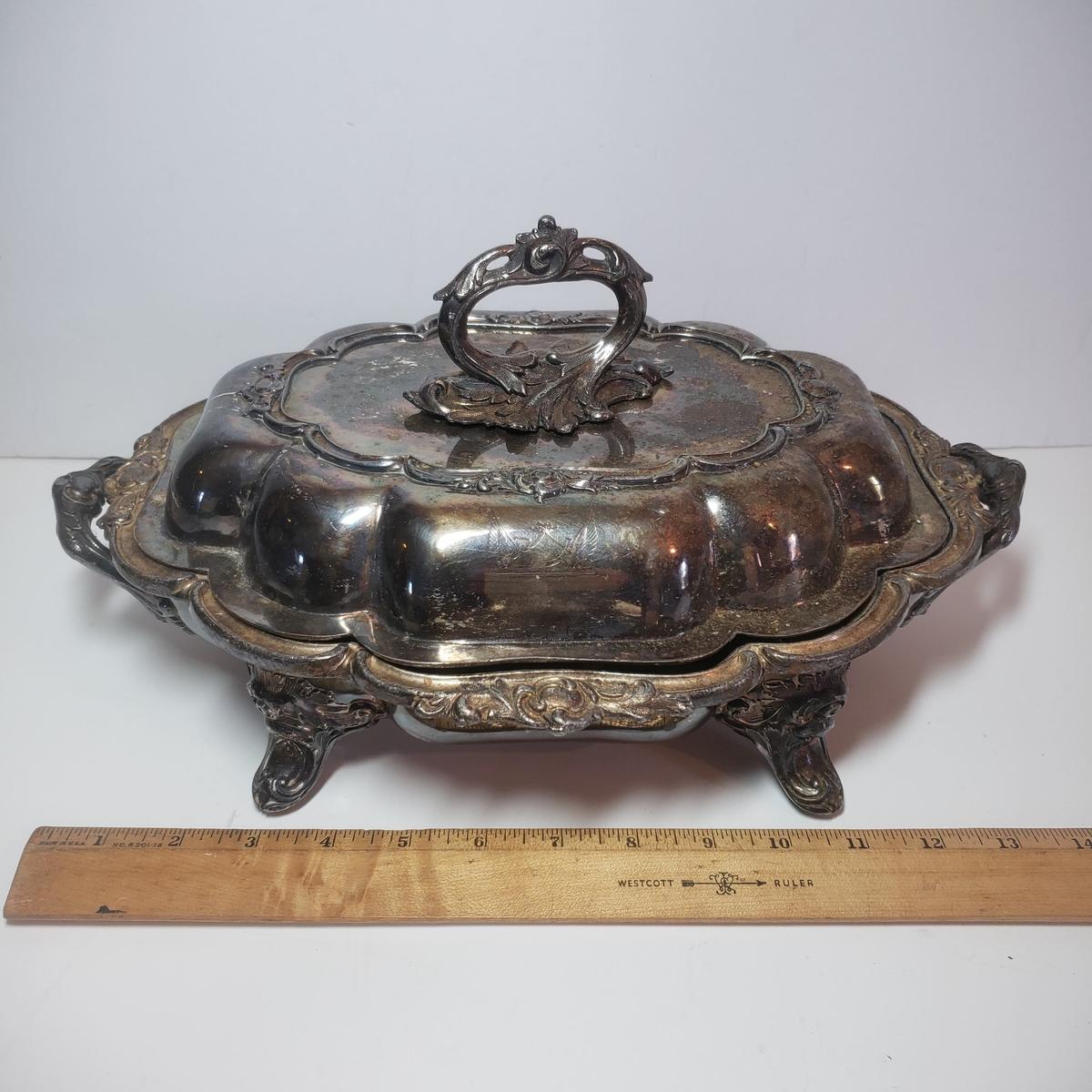 Vintage Silver Serving Dish