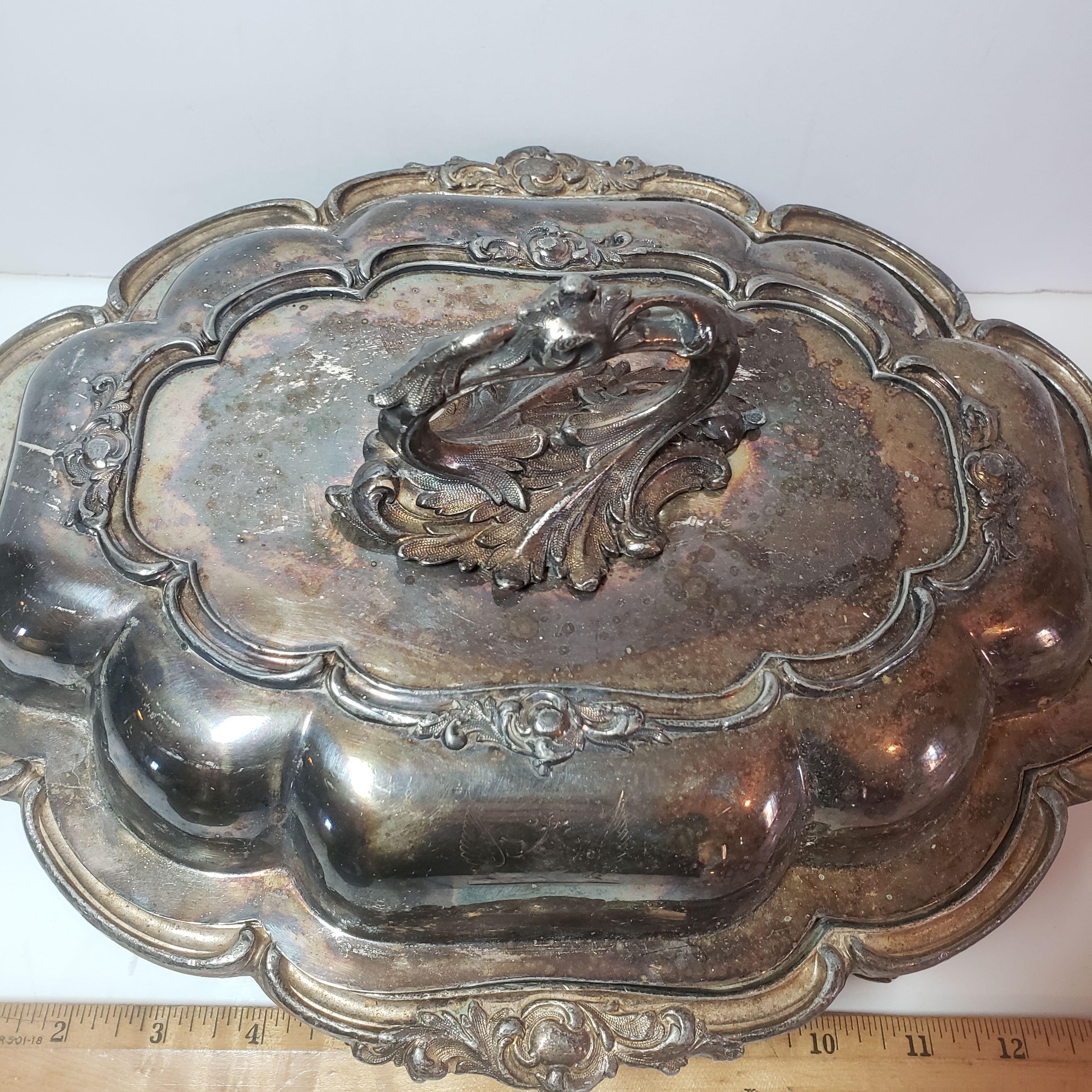 Vintage Silver Serving Dish