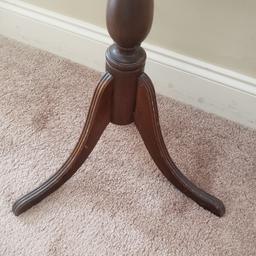 Vintage Round Wood Tea Table