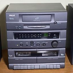 RCA RP-9115 Audio System with CD, Radio & Dual Cassette - Works