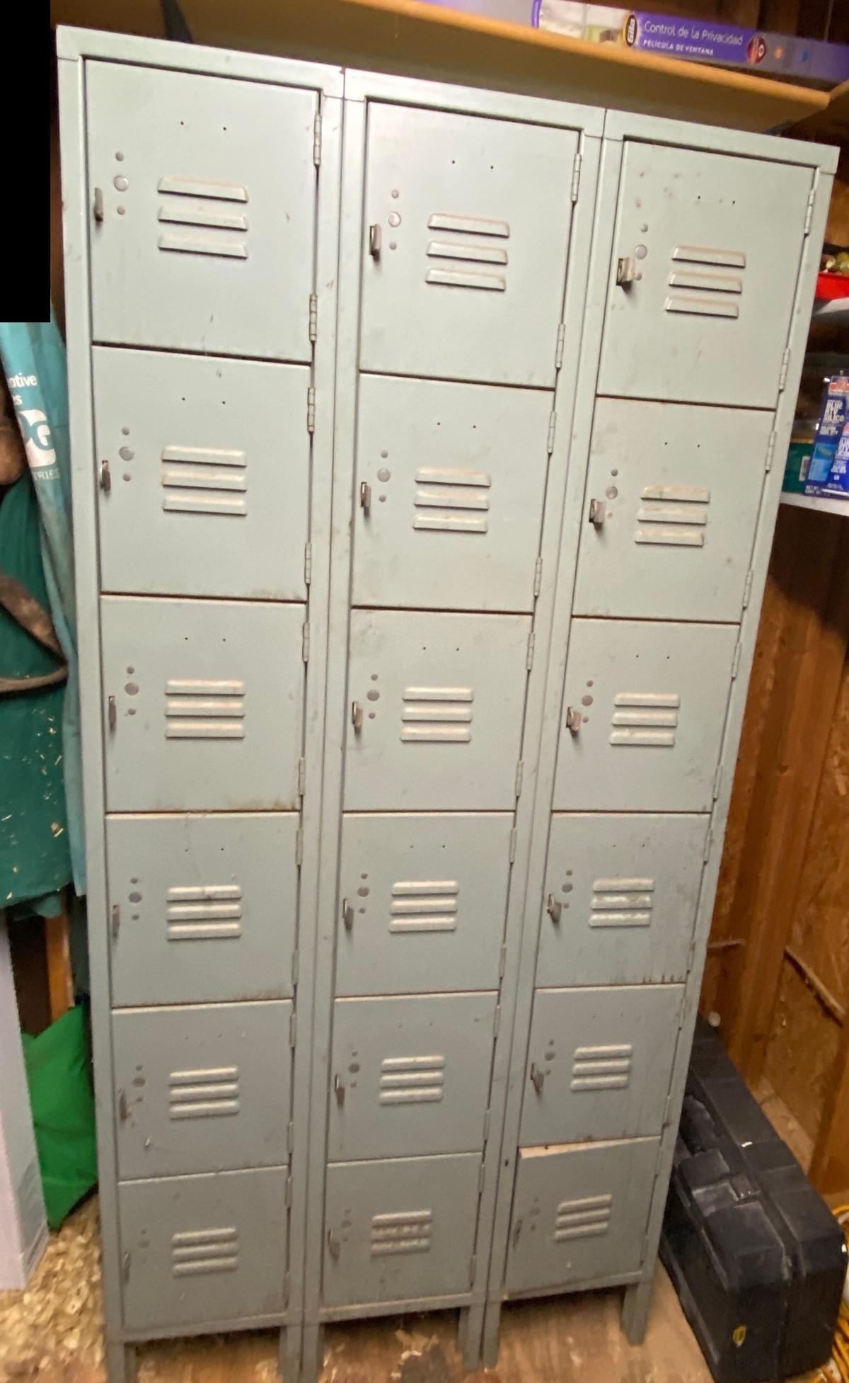 Vintage Metal Lockers - 18 Doors