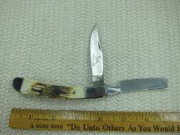 Pocket Knife 2 Blade Hand Made Pakistan - Clip & Razor Blades