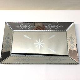 Vintage Mirrored Dresser Tray