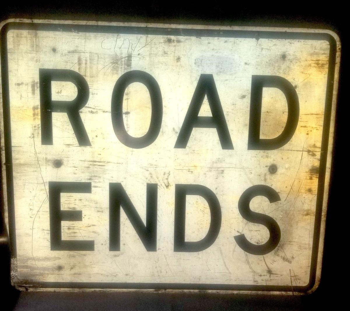 Road Ends Sign