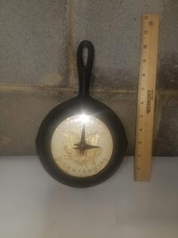 Cast Iron Skillet Clock- Bicentennial Face Plate