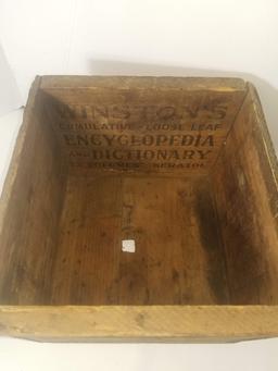 John C. Winston Antique Wooden Crate