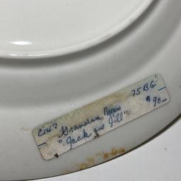 “Grandma Moses” Jack & Jill Plate