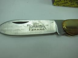 Tomahawk 2 Blade Pocket Knife 4" Closed - XL 153 - Spear & Pen Blades
