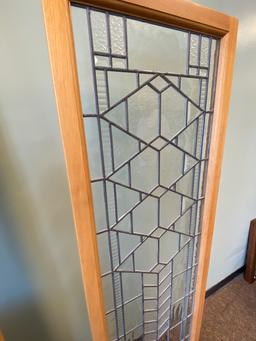 Hand Crafted Arts & Crafts Mission Style Decorative Divider with Mahogany Frame & Display Stands