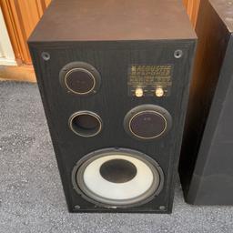Pair of Acoustic Response Audio/Video Monitor Series 707 Speakers