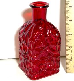 Ruby Red Glass Vase