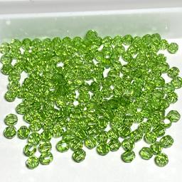 Lot of Swarovski Crystal Beads: 4mm 5000 Faceted Round Peridot